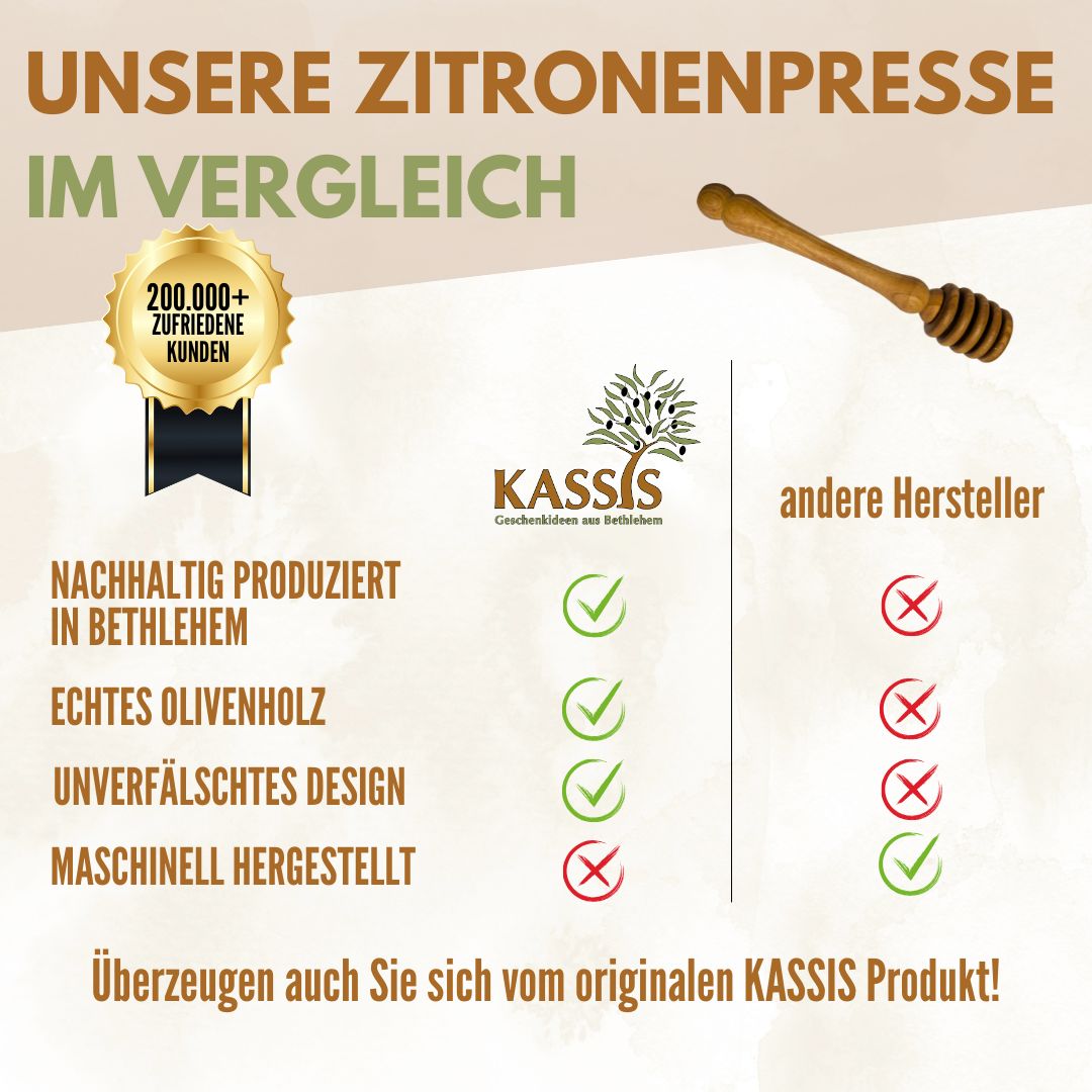 Olivenholz Honiglöffel mit zwei Ersatzköpfen